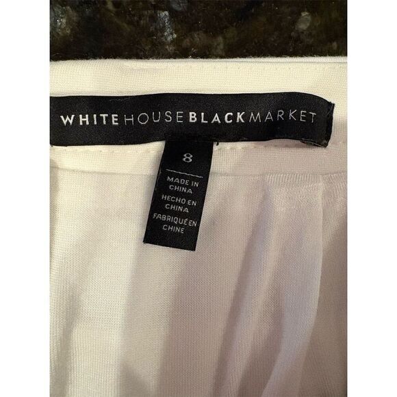 White House Black Market Women's Cream Pencil Skirt Standard Size 8 Workwear - Picture 6 of 9
